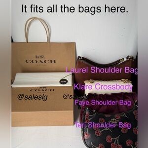 Coach Packaging Supplies medium-sized packaging set for Small-medium size bags